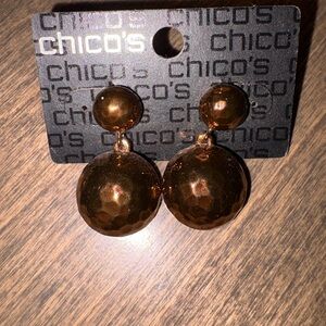 Chico's Bronze Statement Earrings
